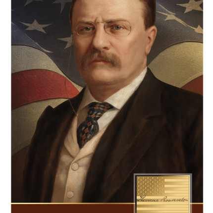 John Singer Sargent Portrait of Theodore Roosevelt Gold Coincard