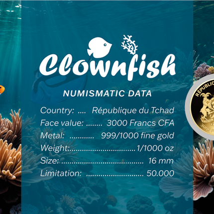 Clownfish Gold Coincard