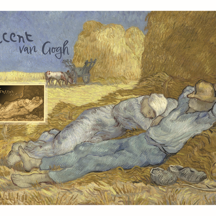 Vincent van Gogh Artwork Noon: Rest from Work (after Millet) Gold Coincard