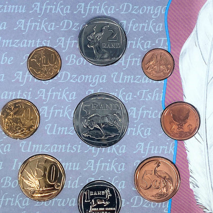1996 South Africa (B-UNC) Brilliant Uncirculated Mint Set * **Mintage ONLY 5,766**