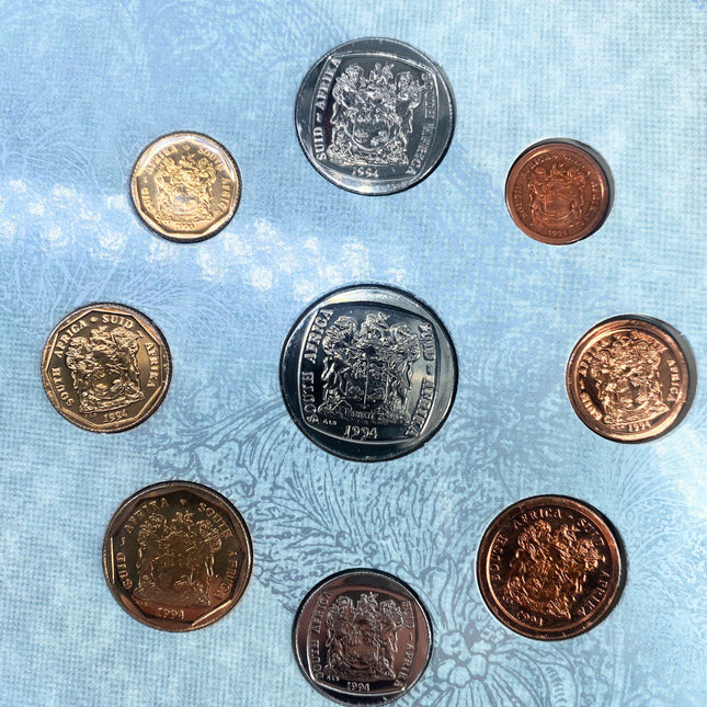 1994 South Africa (B-UNC) Brilliant Uncirculated Mint Set * **Mintage ONLY 5508*
