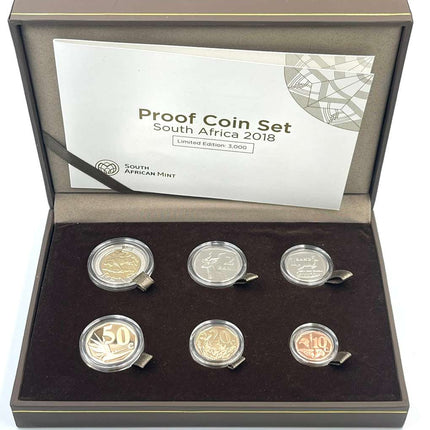 2018 South Africa Proof Coin Set in original mint box **Mintage ONLY 352**