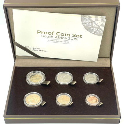2019 South Africa Proof Coin Set in original mint box **Mintage ONLY 338**