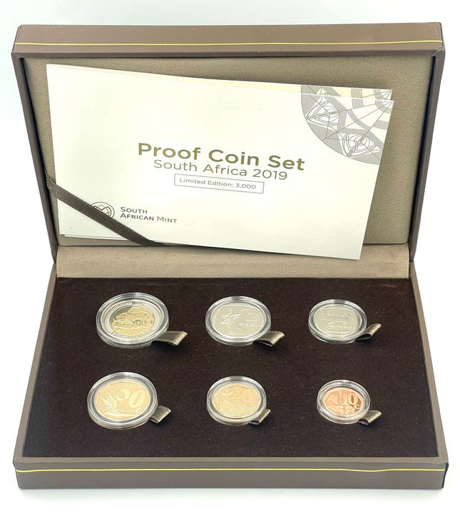 2019 South Africa Proof Coin Set in original mint box **Mintage ONLY 338**