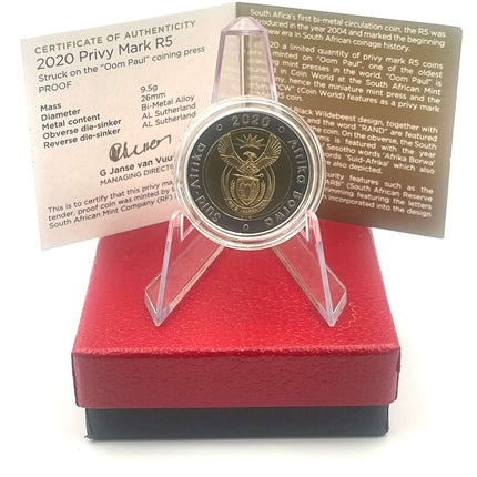 2020 Oom Paul Mintmark R5 *** Mintage ONLY 225*** With Certificate in original box