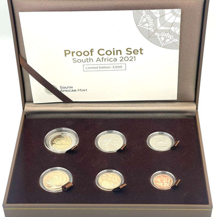 2021 South Africa Proof Coin Set in original mint box **Mintage ONLY 438**