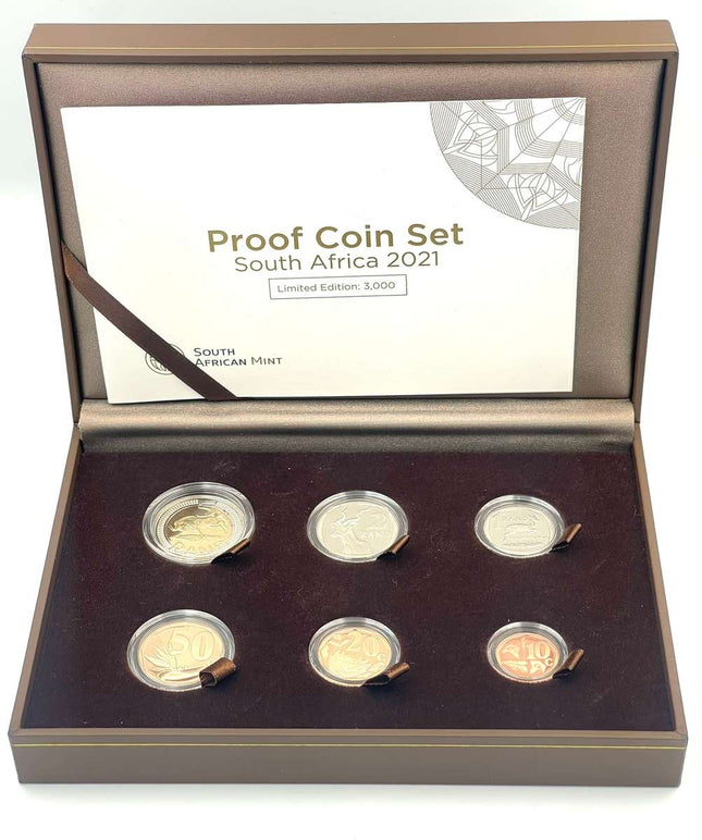 2021 South Africa Proof Coin Set in original mint box **Mintage ONLY 438**