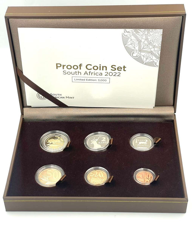 2022 South Africa Proof Coin Set in original mint box - Mintage only 542