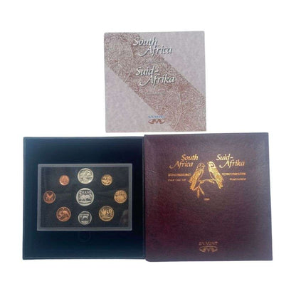 1994 South Africa Sparrow Proof Coin Set  in original mint box **Mintage ONLY 5804**