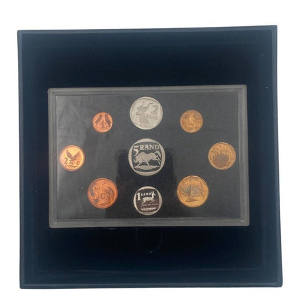 1995 South Africa Fish Eagle Proof Coin Set in original mint box **Mintage ONLY 5816**