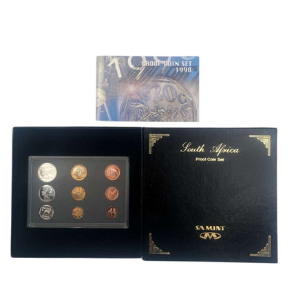 1998 South Africa Proof Coin Set in original mint box **Mintage ONLY 3051**