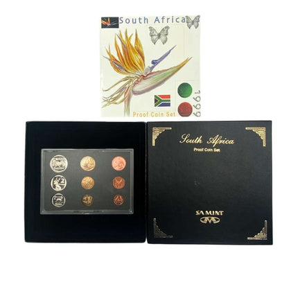 1999 South Africa Proof Coin Set in original mint box **Mintage ONLY 3774**