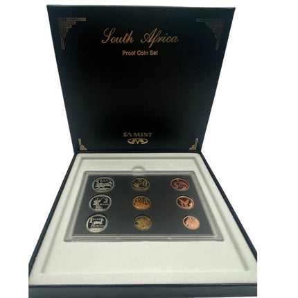 2001 South Africa Proof Coin Set in original mint box **Mintage ONLY 3678**