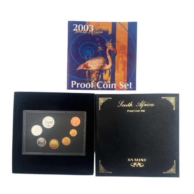 2003 South Africa Proof Coin Set in original mint box **Mintage ONLY 2356**