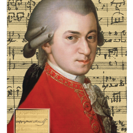 Barbara Krafft Portrait of Wolfgang Amadeus Mozart Gold Coincard