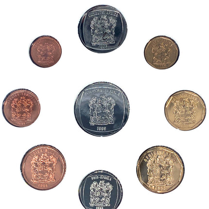 1996 South Africa (B-UNC) Brilliant Uncirculated Mint Set * **Mintage ONLY 5,766**