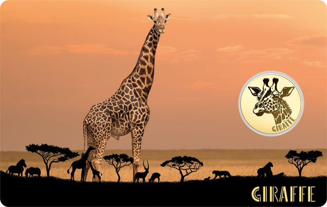 Giraffe Gold Coincard