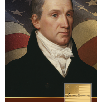 John Vanderlyn Portrait of James Monroe Gold Coincard