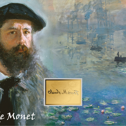 Claude Monet Impression, Sunrise (Impression, soleil levant) Gold Coincard