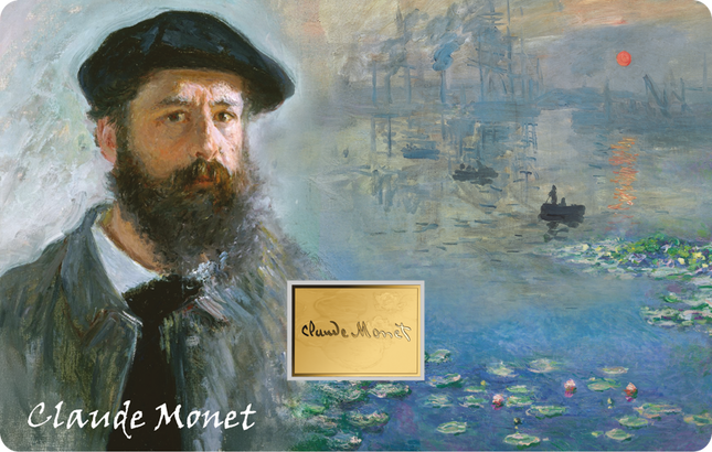 Claude Monet Impression, Sunrise (Impression, soleil levant) Gold Coincard
