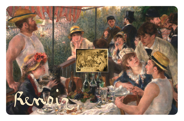 Pierre-Auguste Renoir Artwork Luncheon of the Boating Party Gold Coincard