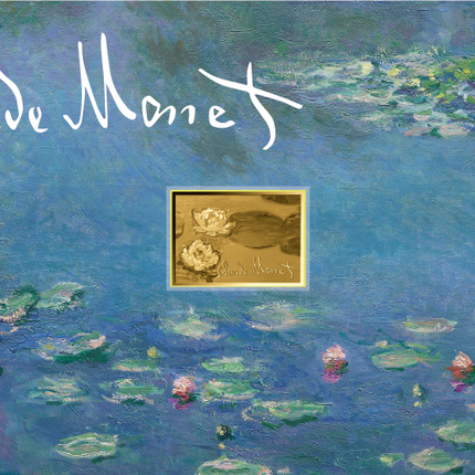 Claude Monet Artwork Water Lilies (Nymphéas) Gold Coincard