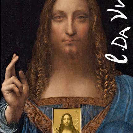 Leonardo da Vinci Artwork Salvator Mundi Gold Coincard