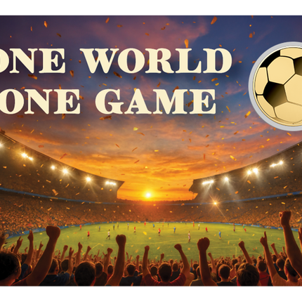 One World One Game Soccer Gold Coincard