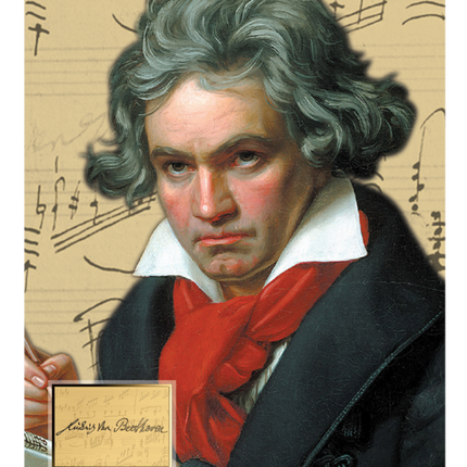 Joseph Karl Stieler Portrait of Ludwig van Beethoven Gold Coincard