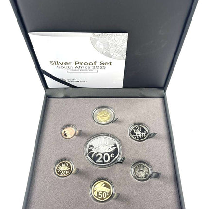 2025 South Africa Proof Coin Set with Silver 1oz Aloe in original mint box