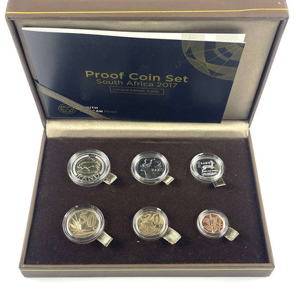 2017 South Africa Proof Coin Set in original mint box - Mintage only 469