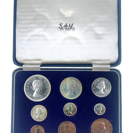 1959 South Africa Union Proof Coin Set in original mint box **Mintage ONLY 560*