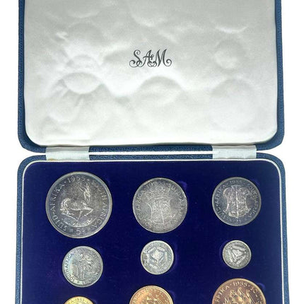 1955 South Africa Union Proof Coin Set in original mint box **Mintage ONLY 2250*