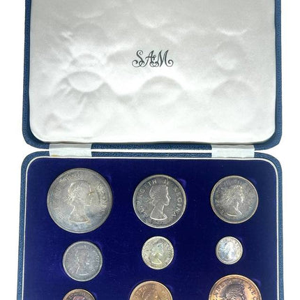 1955 South Africa Union Proof Coin Set in original mint box **Mintage ONLY 2250*