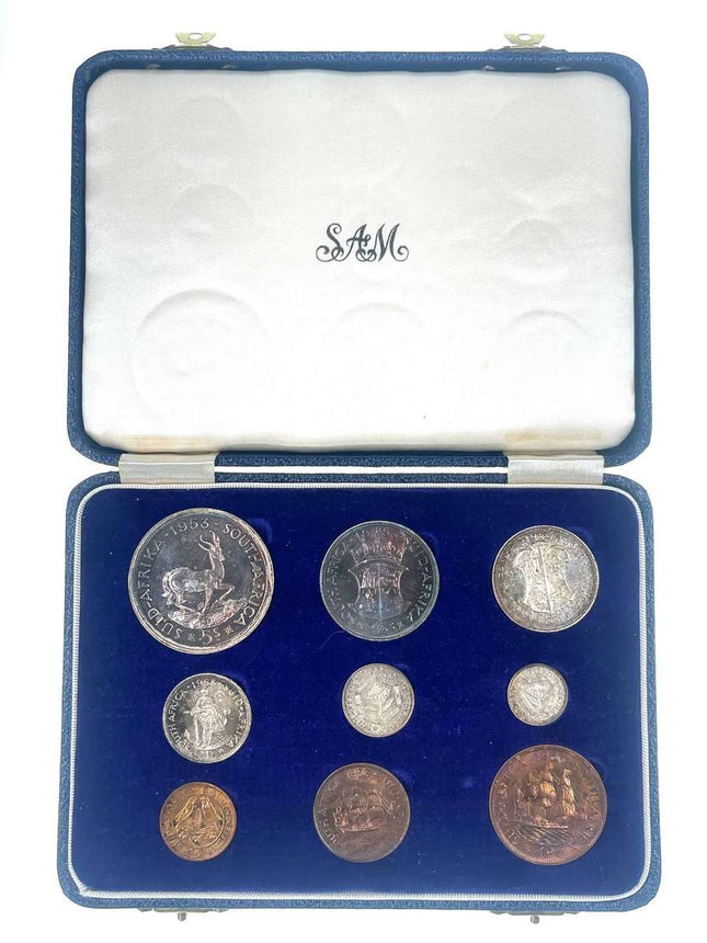 1953 South Africa Union Proof Coin Set in original mint box **Mintage ONLY 2000*