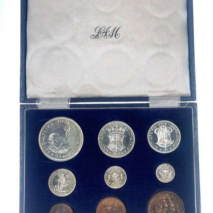 1951 South Africa Union Proof Coin Set in original mint box **Mintage ONLY 2000*