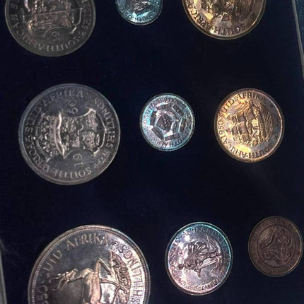 1950 South Africa Union Proof Coin Set in original mint box **Mintage ONLY 500*