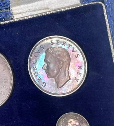 1948 South Africa Union Proof Coin Set in original mint box **Mintage ONLY 1120*