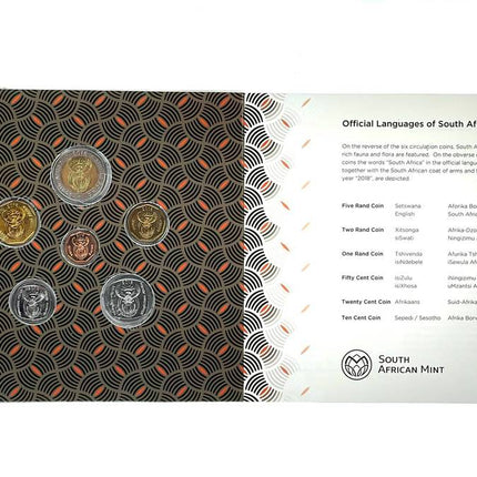 2018 South Africa (UNC) Uncirculated Mint Pack Set **Mintage ONLY 515**