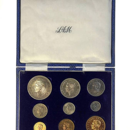 1949 South Africa Union Proof Coin Set in original mint box **Mintage ONLY 800*