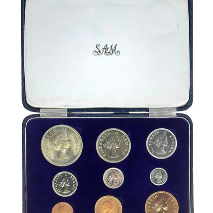 1958 South Africa Union Proof Coin Set in original mint box **Mintage ONLY 625*