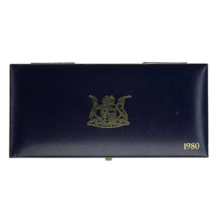 1980 South Africa Proof Coin Set in original mint box **Mintage ONLY 5000*
