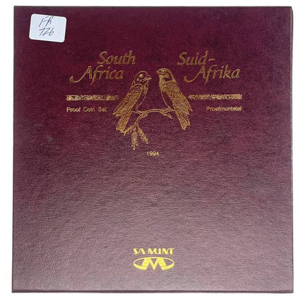 1994 South Africa Proof Coin Set in original mint box **Mintage ONLY 5804*