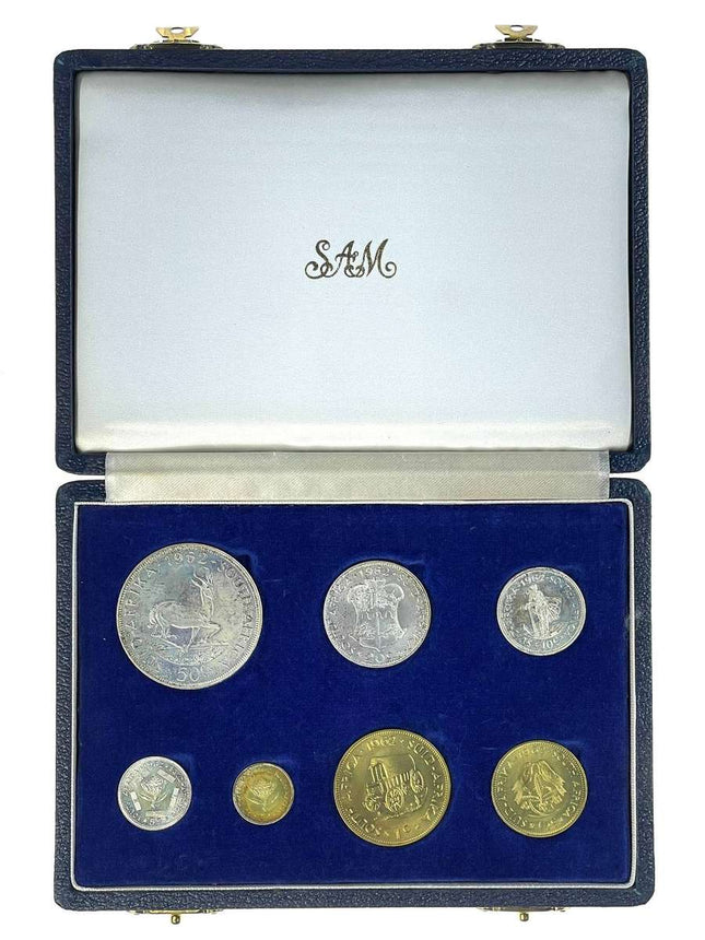 1962 South Africa Proof Coin Set in original mint box **Mintage ONLY 2300*