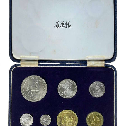 1961 South Africa Proof Coin Set in original mint box **Mintage ONLY 4391*