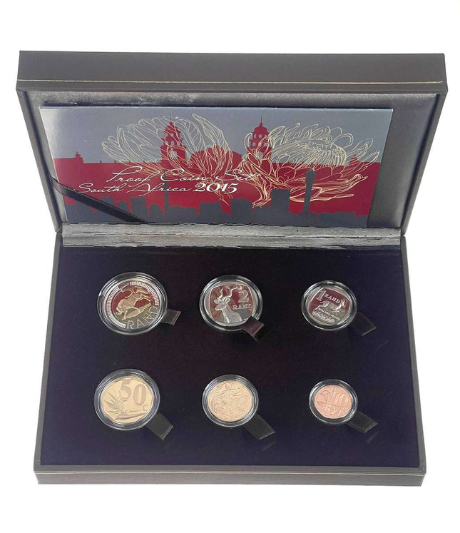 2015 South Africa Proof Coin Set in original mint box **Mintage ONLY 591**