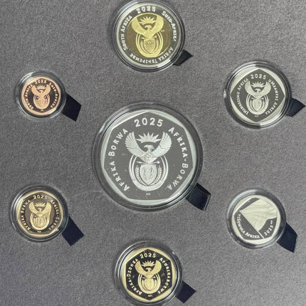 2025 South Africa Proof Coin Set with Silver 1oz Aloe in original mint box
