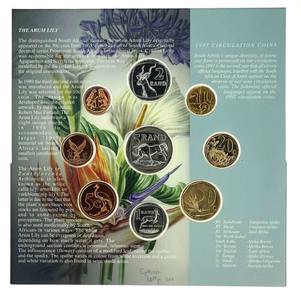 1997 South Africa (UNC) Uncirculated Mint Set * **Mintage ONLY 7,515**