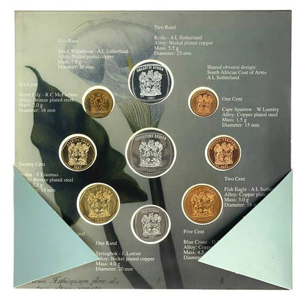 1997 South Africa (UNC) Uncirculated Mint Set * **Mintage ONLY 7,515**