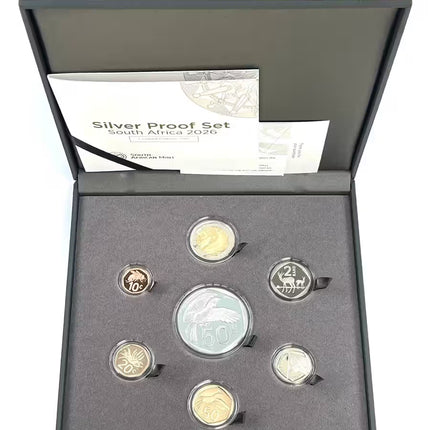 2026 South Africa Proof Coin Set with Silver 1oz Knysna Turaco in original mint box